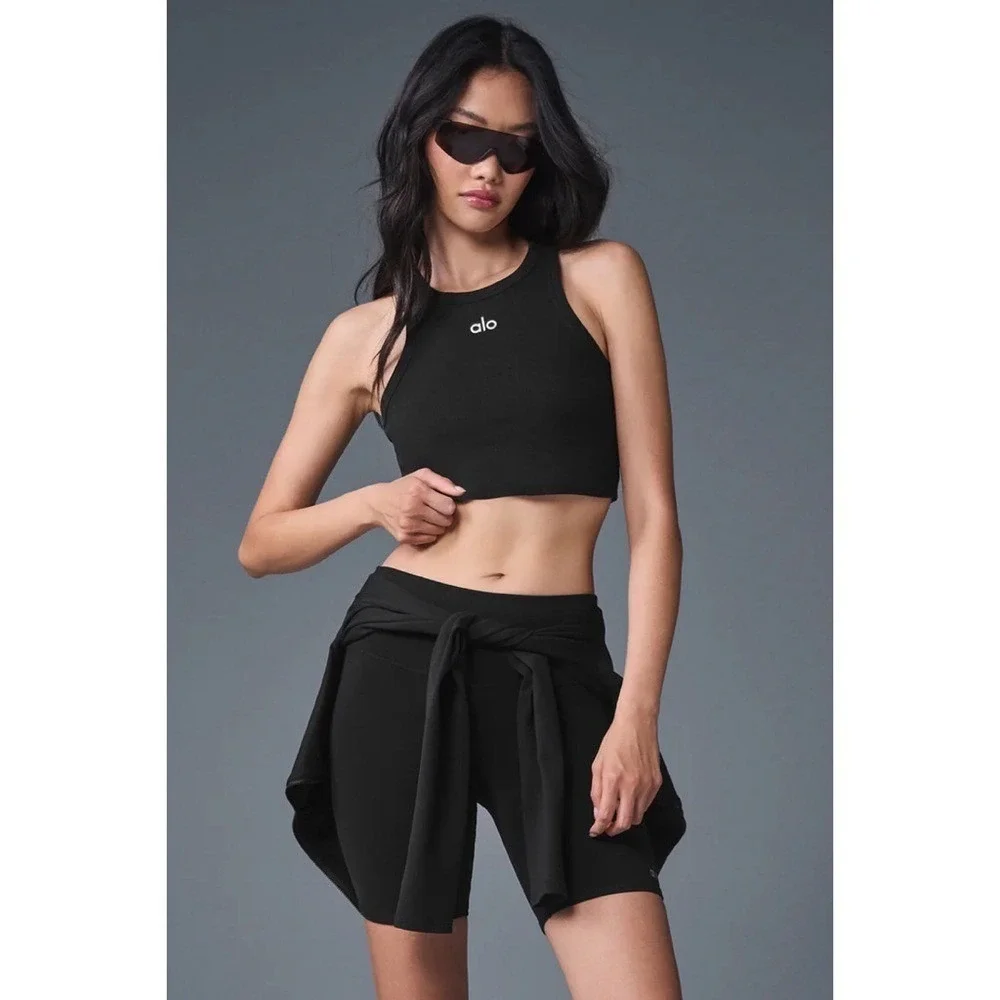 Alo Yoga Aspire Tank Black/White XS